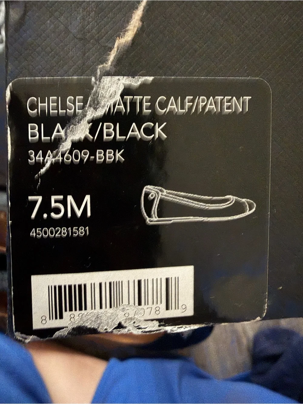 Chelsea Matte Calf Patent Coach Black Leather Ballet Flats